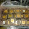CPU CERAMIC PROCESSOR SCRAP WITH GOLD PINS (486 & 386 CPU SCRAP)