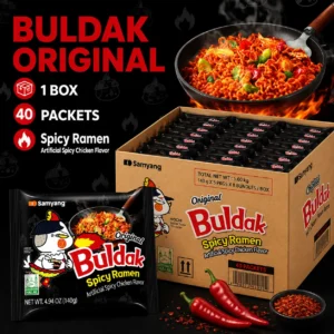 Buldak Original Hot Chicken Flavor Ramen, 40 Pack